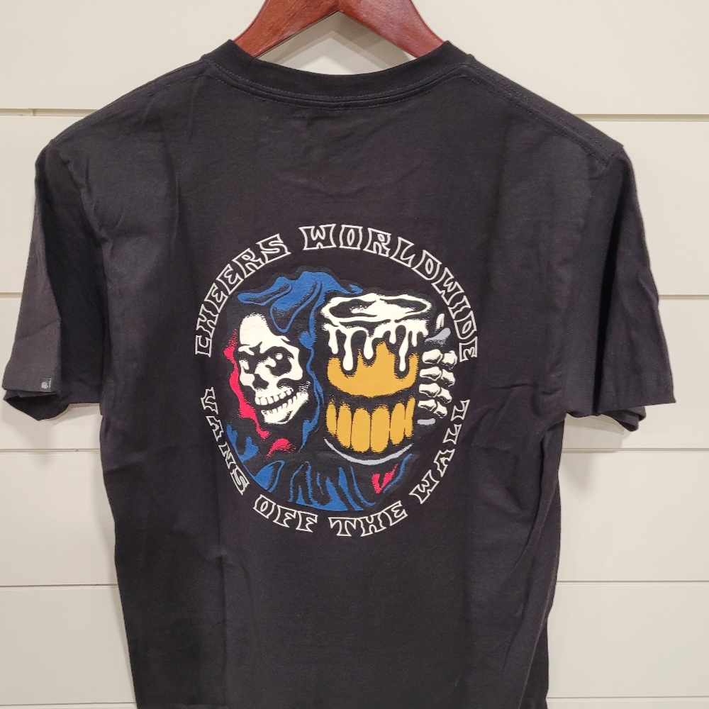 VANS TEE SHIRT CHEERS WORLDWIDE OTW BLACK